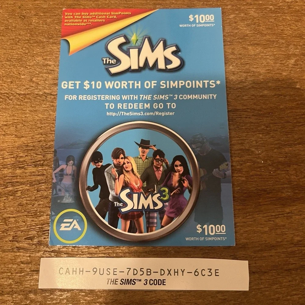 Sims 3 PC Mac 2009 EA Video Game Complete Disc Manual Inserts Registration Code